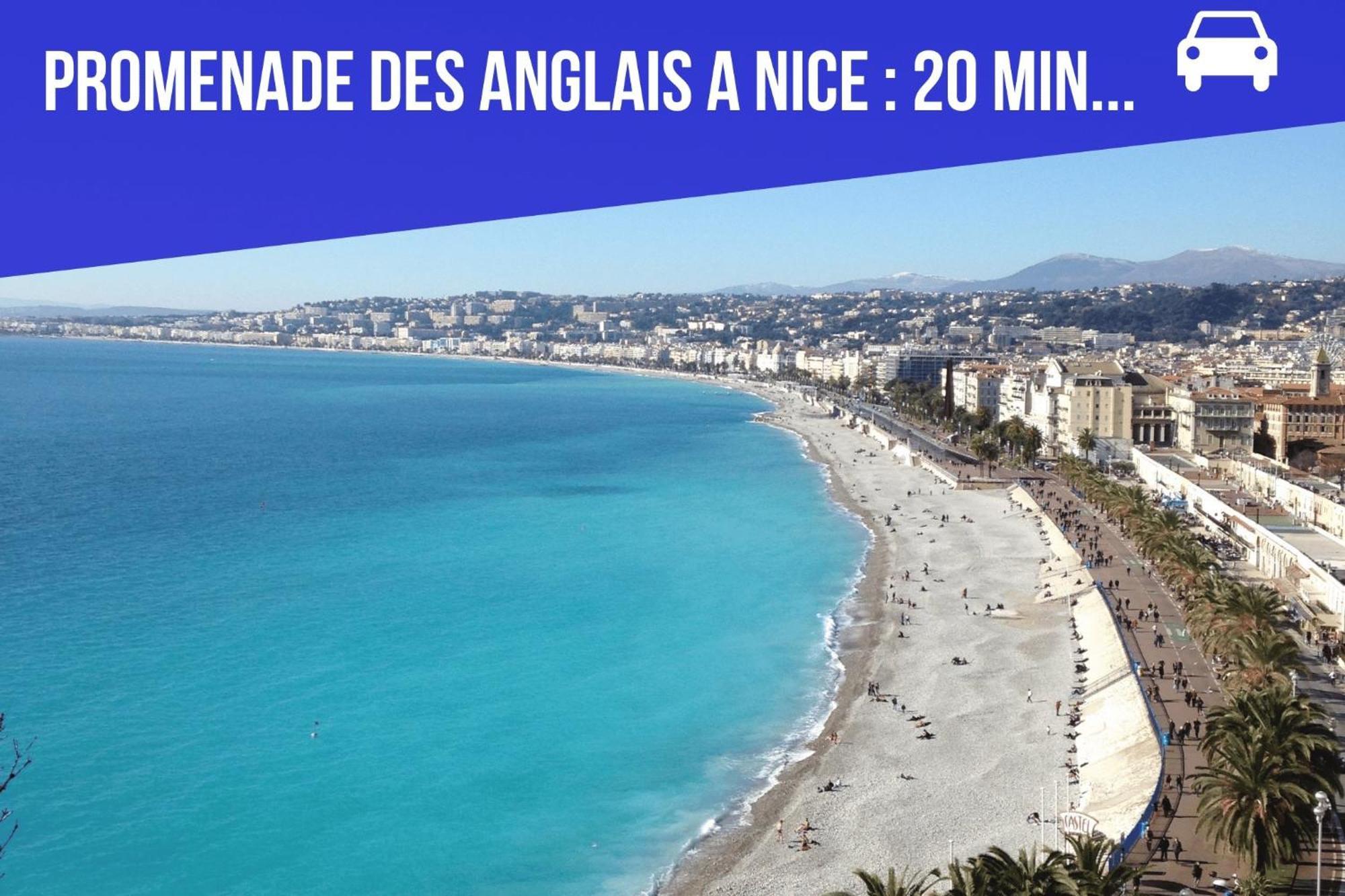 Bed & Breakfast Les Hauts De Cagnes Vue Mer Et Montagne Apartment Luaran gambar